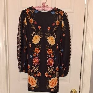 Floral Black Women's Top